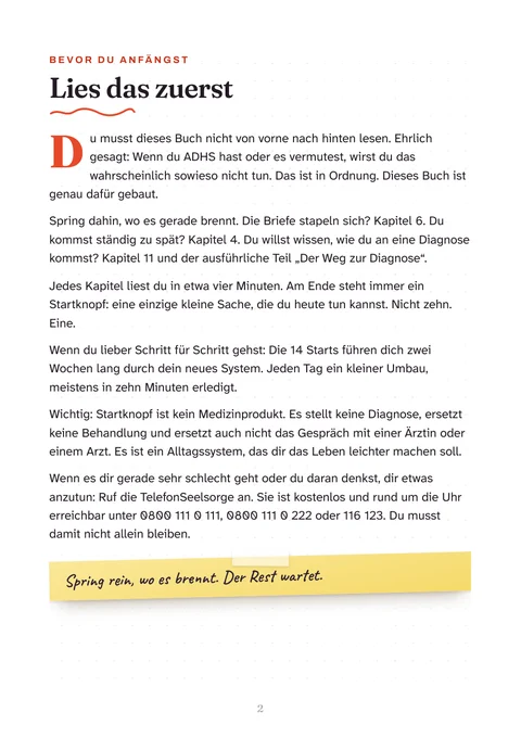 Lies das zuerst